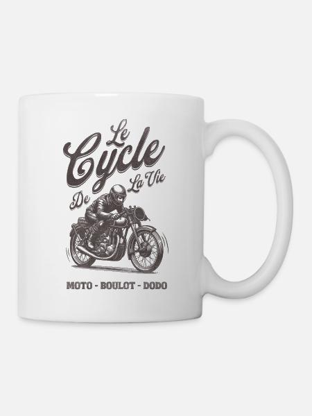 MOTO BOULOT DODO - Mug blanc - blanc