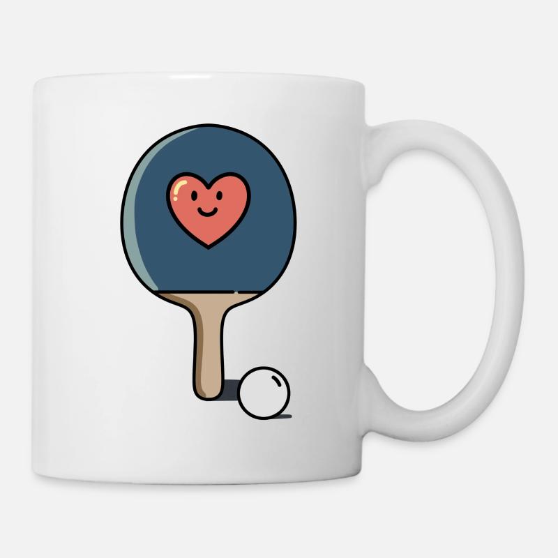 Comic Shirt Table Tennis for Babies & Kids - Mug - white