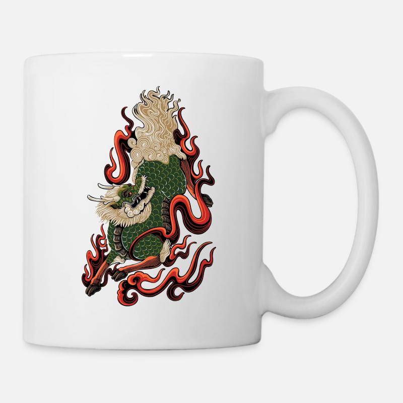 Kirin (麒麟 qilin, k'ilin, kiling) | Yōkai series - Mug - white