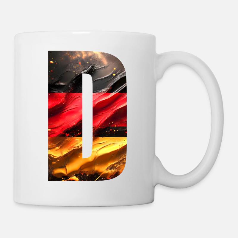 Flagge Deutschland - Tasse - Weiß