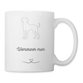 Maman braque de weimar - Mug blanc - blanc - Droite