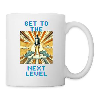 Passez au niveau supérieur - Mug blanc - blanc - Droite