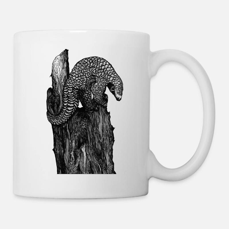 Einzigartiges Schuppentier - Tasse - Weiß