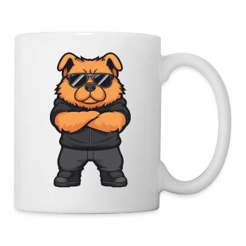 chow chow hund comic - Tasse - Weiß - Rechts