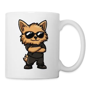Pomeranian Dog Comic - Mug - white - Right