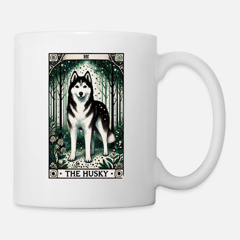 Der Husky - Tasse - Weiß