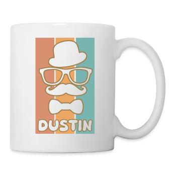 Dustin als Vorname - Tasse - Weiß - Rechts