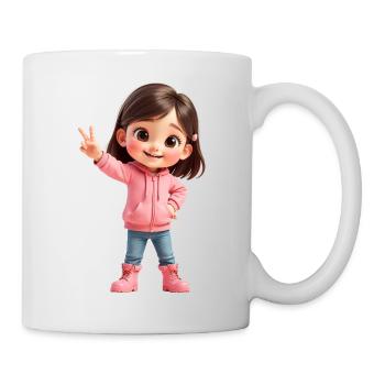 Mila Figur - Tasse - Weiß - Rechts