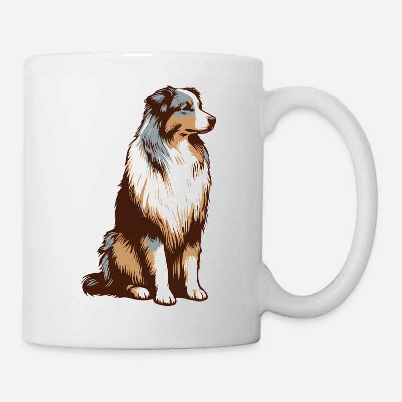 Australian Shepherd - Tasse - Weiß