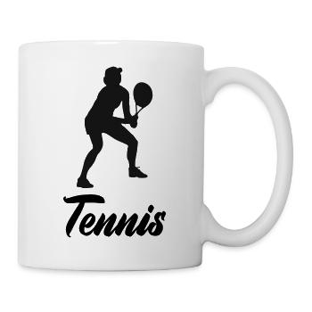 Joueur de tennis - Mug blanc - blanc - Droite