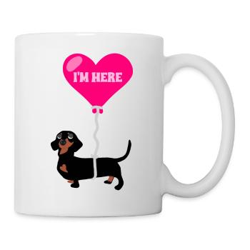 Helium Wurst Hund - Tasse - Weiß - Rechts