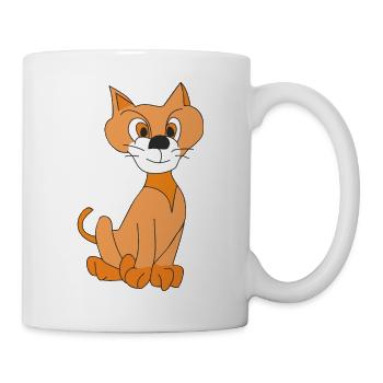 Funny Ginger Cat - Mug - white - Right