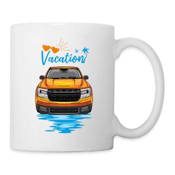 Vacances en camionnette - Mug blanc - blanc - Droite
