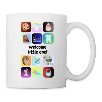 welcome little one - Baby Symbols - Mug - white - Right