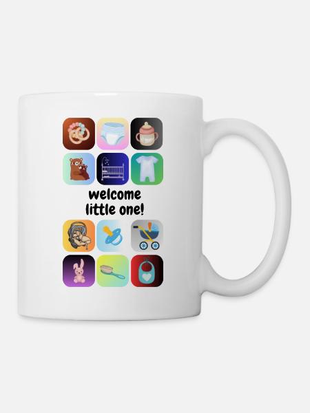 welcome little one - Baby Symbole - Tasse - Weiß