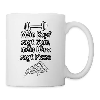 lustiges Spruch T-shirt – Dein Statement-Shirt - Tasse - Weiß - Rechts