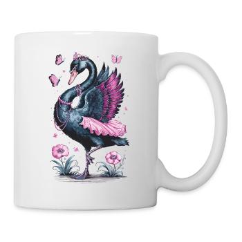 Eleganter Schwan für Schwan Fan - Tasse - Weiß - Rechts