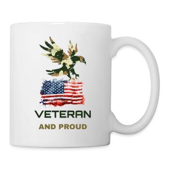 US-Veteran und stolz - Tasse - Weiß - Rechts