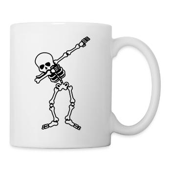 skull dabbing - Tasse - Weiß - Rechts