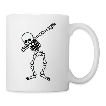 skull dabbing - Tasse - Weiß - Rechts
