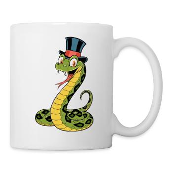 Serpent élégant - Mug blanc - blanc - Droite