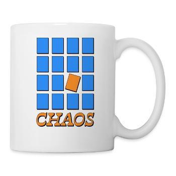 CHAOS – Désordre géométrique - Mug blanc - blanc - Droite