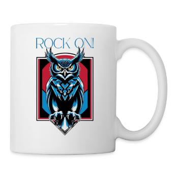 Eule - Rock on ! - Mug blanc - blanc - Droite