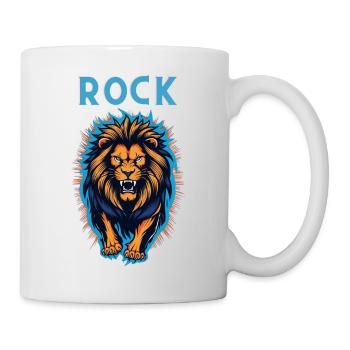 Lion de roche - Mug blanc - blanc - Droite