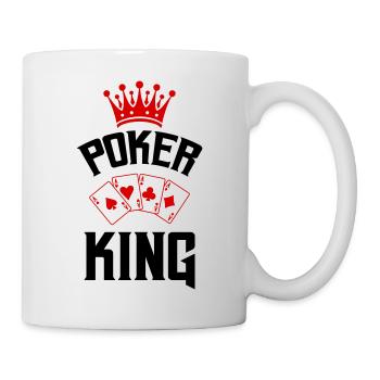 Roi du poker - Mug blanc - blanc - Droite