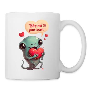 Kosmische Liebe zum Valentinstag - Tasse - Weiß - Rechts