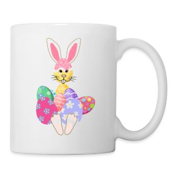 Osterhasi - Tasse - Weiß - Rechts