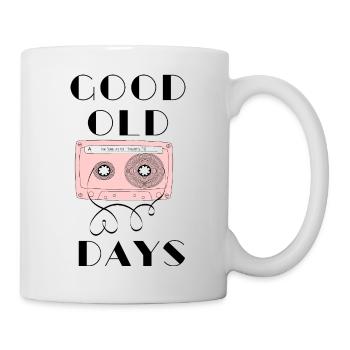 good old days white cassette - Mug - white - Right