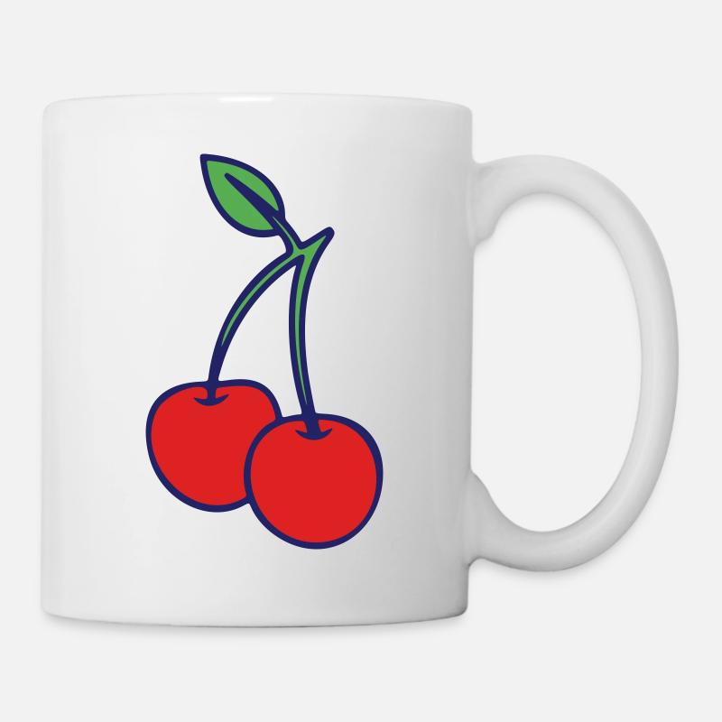 Cerises - Mug blanc - blanc