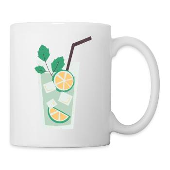 Summer Drink - Tasse - Weiß - Rechts