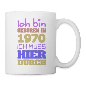 Né en 1970 - Mug blanc - blanc - Droite