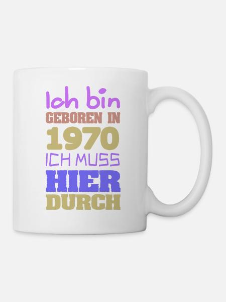 geboren 1970 - Tasse - Weiß
