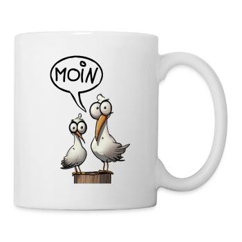 Les mouettes de Bäädden - Seagull Moin - Mug blanc - blanc - Droite