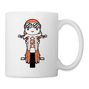 Bird Motorcycle Riding Biker Motorcyclist Hobby - Mug - white - Right