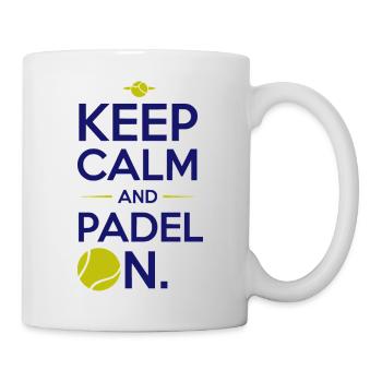 Keep calm and padel on 3 - Tasse - Weiß - Rechts