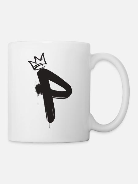 P - Tasse - Weiß