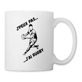 I can't I have Rugby - Mug - white - Right