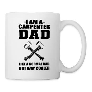 Je suis un papa charpentier. - Mug blanc - blanc - Droite