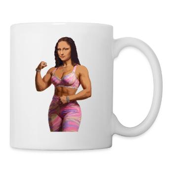 Mona Lisa bling bling - Mug - white - Right