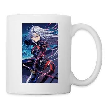 Anime Samouraï Fille - Mug blanc - blanc - Droite