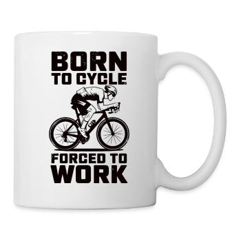 Drôle de dicton de motard pour le bureau - Mug blanc - blanc - Droite