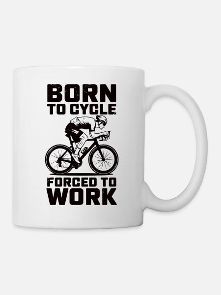 Lustiger Biker Spruch fürs Büro - Tasse - Weiß