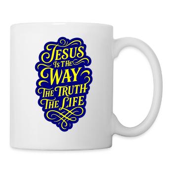 Jesus Way Truth Life Bible Verse - Mug - white - Right