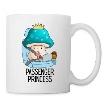 passager princesse drôle champignon mignonne petite amie - Mug blanc - blanc - Droite