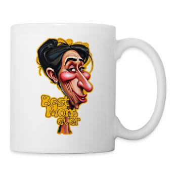 Caricature of a woman - Best Mom ever 1 - Mug - white - Right