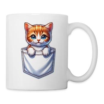 Cat in a Pocket - Mug - white - Right